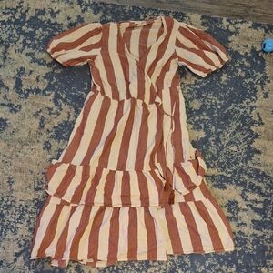 Knox Rose Sundress in Red and Cream Stripes